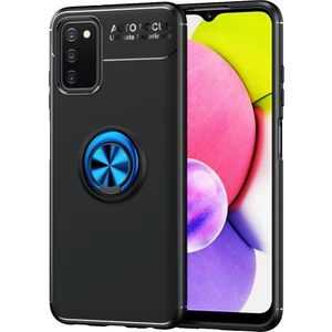 Kny Galaxy A03S Kılıf Yüzüklü Manyetik Ravel Silikon