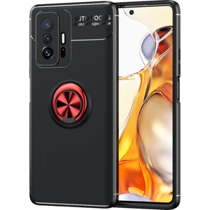 Kny Xiaomi Mi 11T Kılıf Yüzüklü Manyetik Ravel Silikon