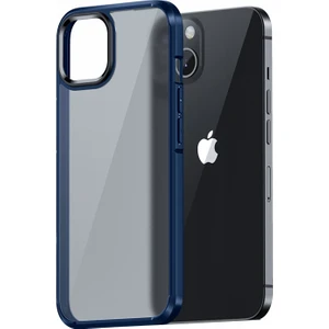 Kny Apple Iphone 13 Kılıf Renkli Kenarlı Arkası Buzlu H-Boom Kapak