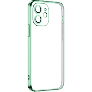 Kny Apple Iphone 12 Kılıf Kamera Korumalı Renkli Laser Krep Silikon
