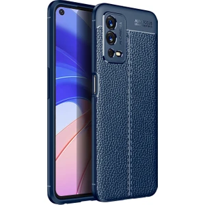 Kny Oppo A55 4g Kılıf Deri Desenli Lux Niss Silikon