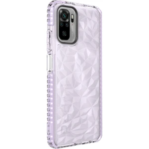 Kny Xiaomi Redmi Note 10 Kılıf Prizma Desenli Kabartmalı Renkli Buzz Kapak