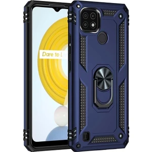 Kny Realme C21 Kılıf Yüzüklü Manyetik Ultra Korumalı Vega Kapak