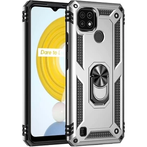 Kny Realme C21 Kılıf Yüzüklü Manyetik Ultra Korumalı Vega Kapak