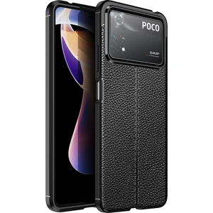 Kny Xiaomi Poco X4 Pro 5g Kılıf Deri Desenli Lux Niss Silikon