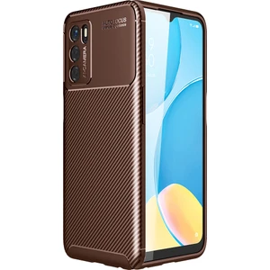 Kny Oppo A16 Kılıf Karbon Desenli Lux Negro Silikon