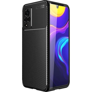 Kny Vivo V21 Kılıf Karbon Desenli Lux Negro Silikon