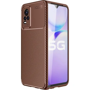 Kny Vivo V21 E Kılıf Karbon Desenli Lux Negro Silikon
