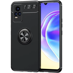 Kny Vivo V21 E Kılıf Yüzüklü Manyetik Ravel Silikon