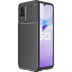 Kny Vivo V21 E Kılıf Karbon Desenli Lux Negro Silikon