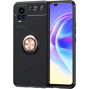 Kny Vivo V21 E Kılıf Yüzüklü Manyetik Ravel Silikon