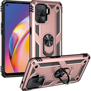 Kny Oppo Reno 5 Lite Kılıf Ultra Korumalı Yüzüklü Manyetik Vega Kapak