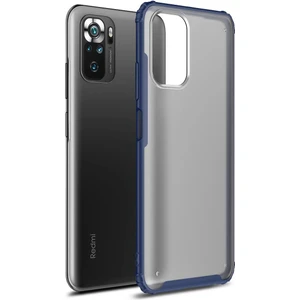 Kny Xiaomi Redmi Note 10 Kılıf Silikon Kenarlı Arkası Buzlu Sert Volks Kapak