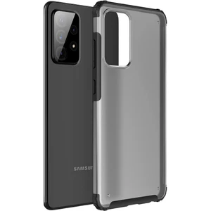 Kny Samsung Galaxy A52 Kılıf Silikon Kenarlı Arkası Buzlu Sert Volks Kapak