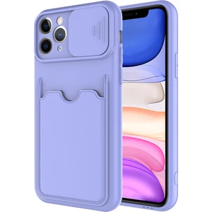 Kny Apple Iphone 11 Pro Max Kılıf Kartlıklı Kamera Korumalı Sürgülü Kartix Silikon