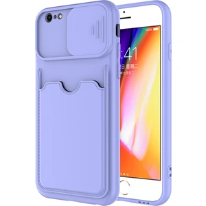 Kny Apple Iphone 6-6s Kılıf Kartlıklı Kamera Korumalı Sürgülü Kartix Silikon