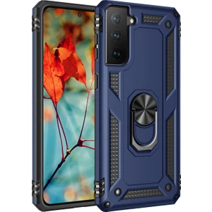 Kny Samsung Galaxy S21 Fe Kılıf Ultra Korumalı Yüzüklü Manyetik Vega Kapak