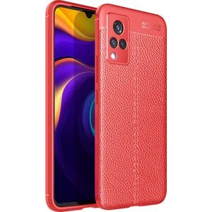 Kny Vivo V21 Kılıf Deri Desenli Lux Niss Silikon