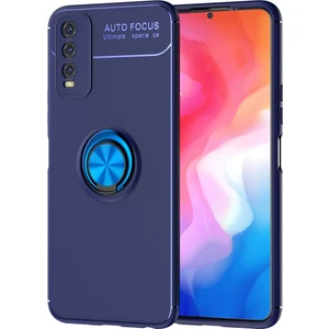 Kny Vivo Y11S Kılıf Yüzüklü Manyetik Ravel Silikon