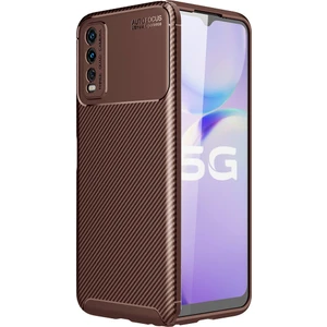 Kny Vivo Y11S Kılıf Karbon Desenli Lux Negro Silikon