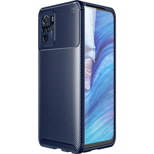 Kny Xiaomi Redmi Note 10S Kılıf Karbon Desenli Lux Negro Silikon