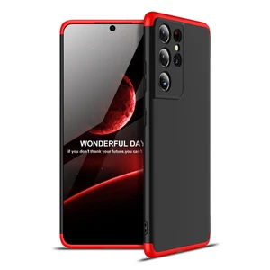 Kny Samsung Galaxy S21 Ultra Kılıf 3 Parça 360 Ays Kapak