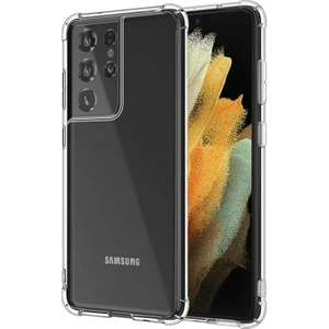 Kny Samsung Galaxy S21 Ultra Kılıf Ultra Korumalı Şeffaf Antishock Silikon