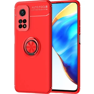 Kny Xiaomi Mi 10T Pro Kılıf Yüzüklü Manyetik Ravel Silikon