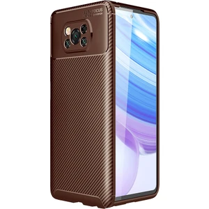 Kny Xiaomi Pocophone X3 Nfc Kılıf Karbon Desenli Lux Negro Silikon