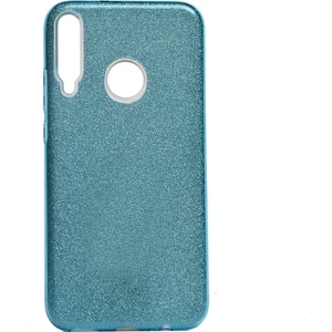 Kny Huawei P40 Lite E Kılıf Simli Parlak Shining Silikon