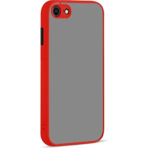 Kny Apple Iphone 8 Kılıf Renkli Kenarlı Kamera Korumalı Buzlu Hux Kapak