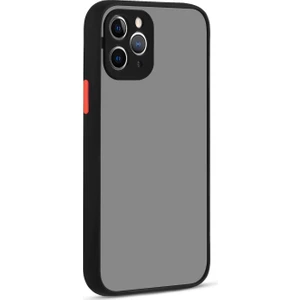 Kny Apple Iphone 11 Pro Max Kılıf Renkli Kenarlı Kamera Korumalı Buzlu Hux Kapak