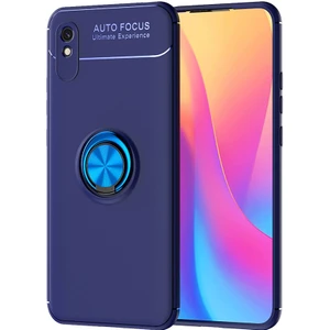 Kny Xiaomi Redmi 9A Kılıf Yüzüklü Manyetik Ravel Silikon
