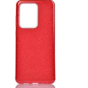 Kny Samsung Galaxy S20 Ultra Kılıf Simli Parlak Shinning Silikon