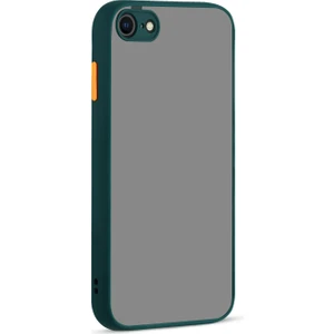 Kny Apple Iphone 8 Kılıf Renkli Kenarlı Kamera Korumalı Buzlu Hux Kapak