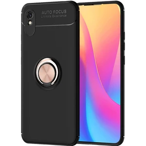 Kny Xiaomi Redmi 9A Kılıf Yüzüklü Manyetik Ravel Silikon