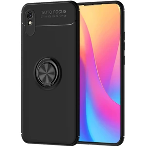 Kny Xiaomi Redmi 9A Kılıf Yüzüklü Manyetik Ravel Silikon