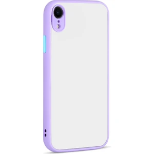 Kny Apple Iphone Xr Kılıf Renkli Kenarlı Kamera Korumalı Buzlu Hux Kapak