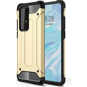 Kny Huawei P40 Pro Kılıf Çift Katmanlı Armour Case