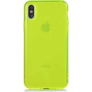 Kny Apple Iphone X-Xs Kılıf Renkli Fosforlu Mun Silikon