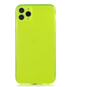 Kny Apple Iphone 11 Pro Max Kılıf Renkli Fosforlu Mun Silikon