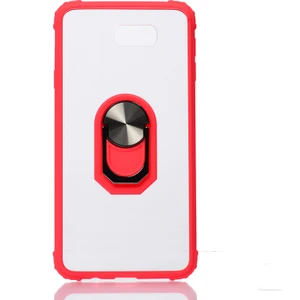 Kny Samsung Galaxy J7 Prime Kılıf Silikon Kenarlı Renkli Yüzüklü Manyetik Mola Kapak