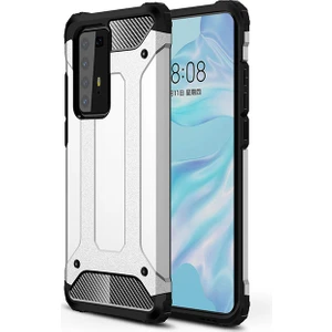 Kny Huawei P40 Pro Kılıf Çift Katmanlı Armour Case