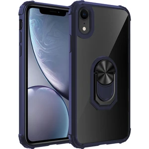 Kny Apple Iphone Xr Kılıf Silikon Kenarlı Renkli Yüzüklü Manyetik Mola Kapak