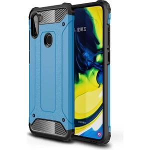 Kny Samsung Galaxy A11 Kılıf Çift Katmanlı Armour Case