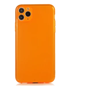 Kny Apple Iphone 11 Pro Max Kılıf Renkli Fosforlu Mun Silikon