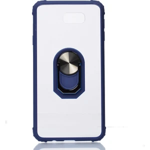 Kny Samsung Galaxy J7 Prime Kılıf Silikon Kenarlı Renkli Yüzüklü Manyetik Mola Kapak