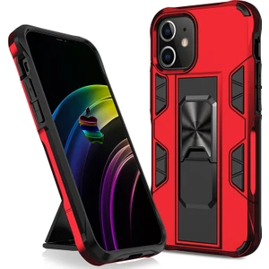 Kny Apple Iphone 12 Mini Kılıf Standlı Kızaklı Manyetik Volve Kapak