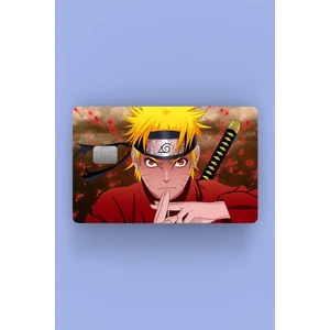 Naruto Kırmızı Kredi Kartı Sticker Kaplama