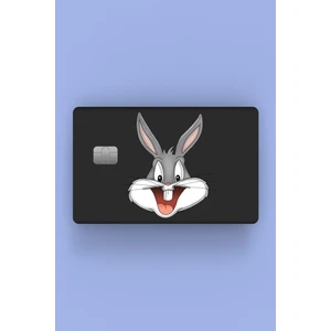 Buggs Bunny Gri Kredi Kartı Sticker Kaplama